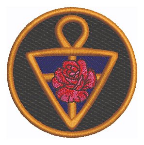 Patch Bordado Cruz 7x7cm