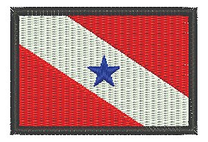 Patch Bordado Bandeira Para 6x4cm
