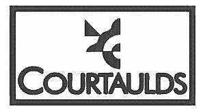 Patch Bordado Courtaulds 12x7cm
