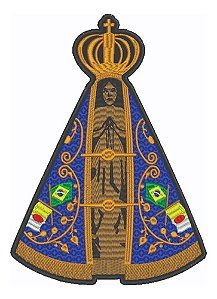 Patch Bordado Religiosos N S Aparecida 20x28cm