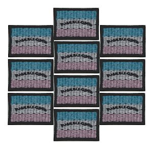 Patch Bordado Bandeira Espirito Santo 10 Peças 3x2cm