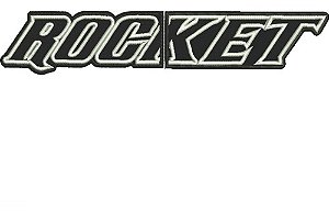 Patch Bordado Marcas Joe Rocket Peito Dividido 27x5cm