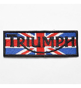 Patch Bordado Triumph England 11x3,7cm