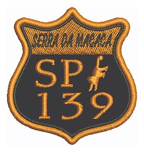 Patch Bordado Placas Serra Da Macaca Sp139 5,7x6cm