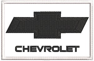 Patch Bordado Chevrolet Logo Em 10x6,5cm