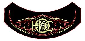 Patch Bordado Hog 2009 Harley Davidson Anual 14,4x7cm