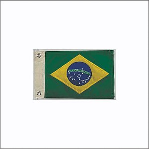 Patch Bordado Bandeira Do Brasil Bordado Para Moto 20x14cm