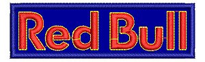 Patch Bordado Energéticos Red Bull 10x3cm