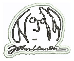 Patch Bordado Música John Lennon 8x6,6cm