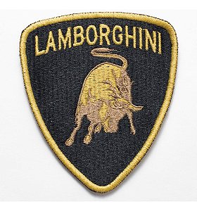 Patch Bordado Carros Lamborghini Logo 6,4x7cm