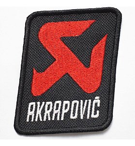Patch Bordado Acessórios Akrapovic 8x7,4cm
