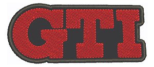 Patch Bordado Carros Gol Gti 97 Logo 10x4,3cm
