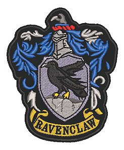 Patch Bordado Cartoons Ravenclaw Corvinal 8,2x10cm