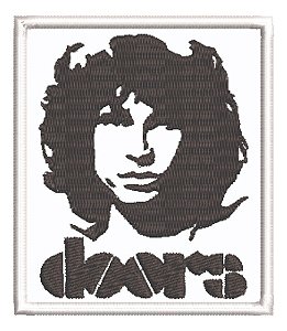 Patch Bordado Música Doors 8x7cm