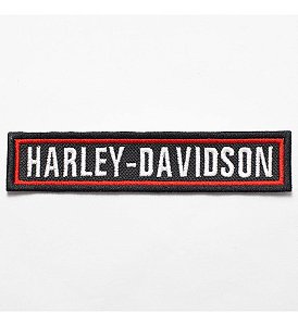 Patch Bordado Harley Davidson Tarjeta Borda 14x3cm