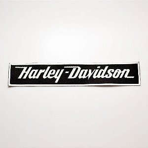 Patch Bordado Harley Davidson Faixa Grande 34,9x6,3cm