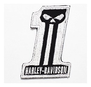 Patch Bordado Harley Davidson N One Pret 7x10cm