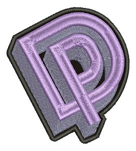 Patch Bordado Música Deep Purple Logo 8x9cm