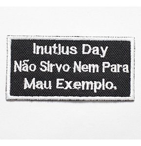 Patch Bordado Frases Frase Motociclista 07 9x4,5cm