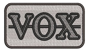 Patch Bordado Música Vox Amplificador 12x6,7cm