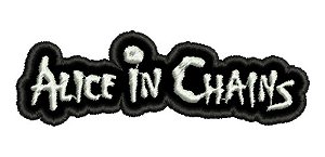 Patch Bordado Música Alice In Chains 10x32cm