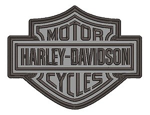 Patch Bordado Harley Davidson Reflectivo 20x15cm