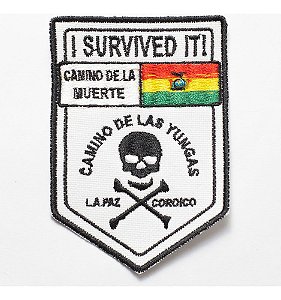 Patch Bordado Placas Camino De Las Yungas 7x10cm