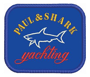 Patch Bordado Marcas Paul E Shark 7x6cm