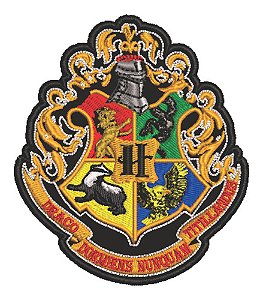 Patch Bordado Cartoons Casas Harry Potter 9x10cm