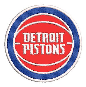 Patch Bordado Esportes Nba Detroit Pistons 8,5x8,5cm