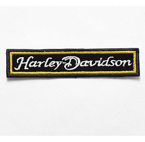 Patch Bordado Harley Davidson Tarjeta Borda 10x2cm