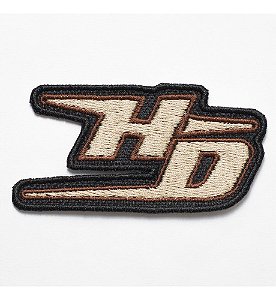 Patch Bordado Harley Davidson Logo Hd Marron 8x4cm