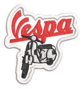 Patch Bordado Vespa Lambretta 6,5x7cm