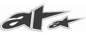Patch Bordado Acessórios Alpinestars Peito Dividido, Costas 12x4cm