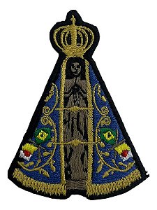Patch Bordado Religiosos N S Aparecida 7,3x8cm