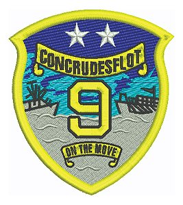 Patch Bordado Top Gun Concruders Flot 8,4x10cm