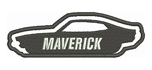 Patch Bordado Carros Maverick Silueta 12x4cm