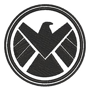 Patch Bordado Cartoons Shield Marvel 8x8cm