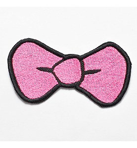 Patch Bordado Cartoons Laço Monster High 7x3,6cm
