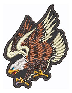 Patch Bordado Diversos Águia Pequena 9,3x12cm