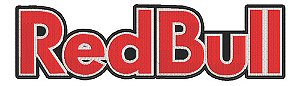 Patch Bordado Energéticos Red Bull 30x8,5cm