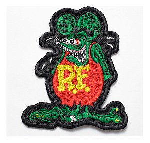 Patch Bordado Cartoons Rat Fink 8,1x9,5cm