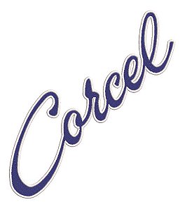 Patch Bordado Carros Corcel Logo 30x9,3cm