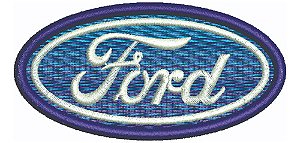Patch Bordado Carros Ford Logo 7,5x3,7cm