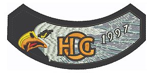Patch Bordado Harley Davidson Hog 1997 Harley Davidson Anual 14,4x7cm