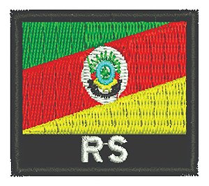 Patch Bordado Bandeiras Bandeira Rio Grande Do Sul 4,5 4,5x5cm