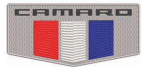 Patch Bordado Carros Camaro Ss Logo 34x16cm