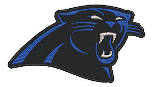 Patch Bordado Esportes Nfl Carolina Panthers 8x5cm
