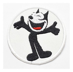 Patch Bordado Cartoons Felix Gato 7x7cm
