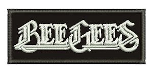 Patch Bordado Música Beegees Tarjeta 10x4cm